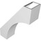 Ekena Millwork 5-in. W x 14-in. D x 18-in. H Westlake Architectural Grade PVC Knee Brace BRCP05X14X18WTL - alternate 6